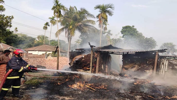 জীবননগরে দিনের বেলায় বাড়িতে ভয়াবহ অগ্নিকান্ড ২লক্ষ টাকার ক্ষতি