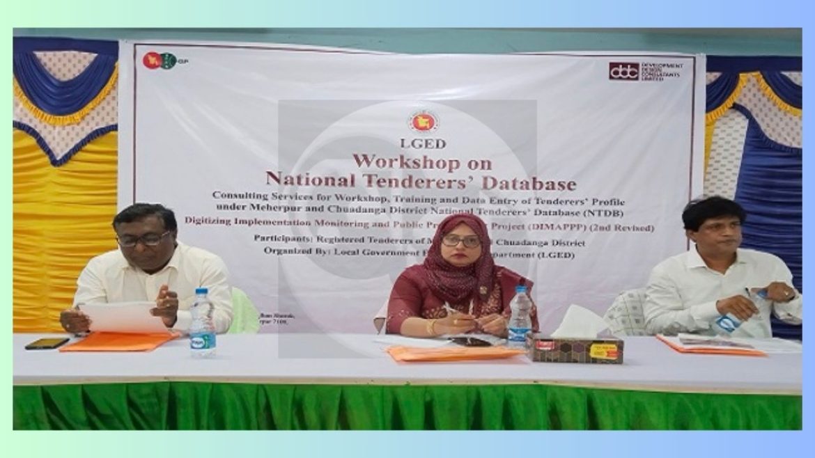 মেহেরপুরে ঠিকাদারদের নিয়ে এলজিইডি’র কর্মশালা