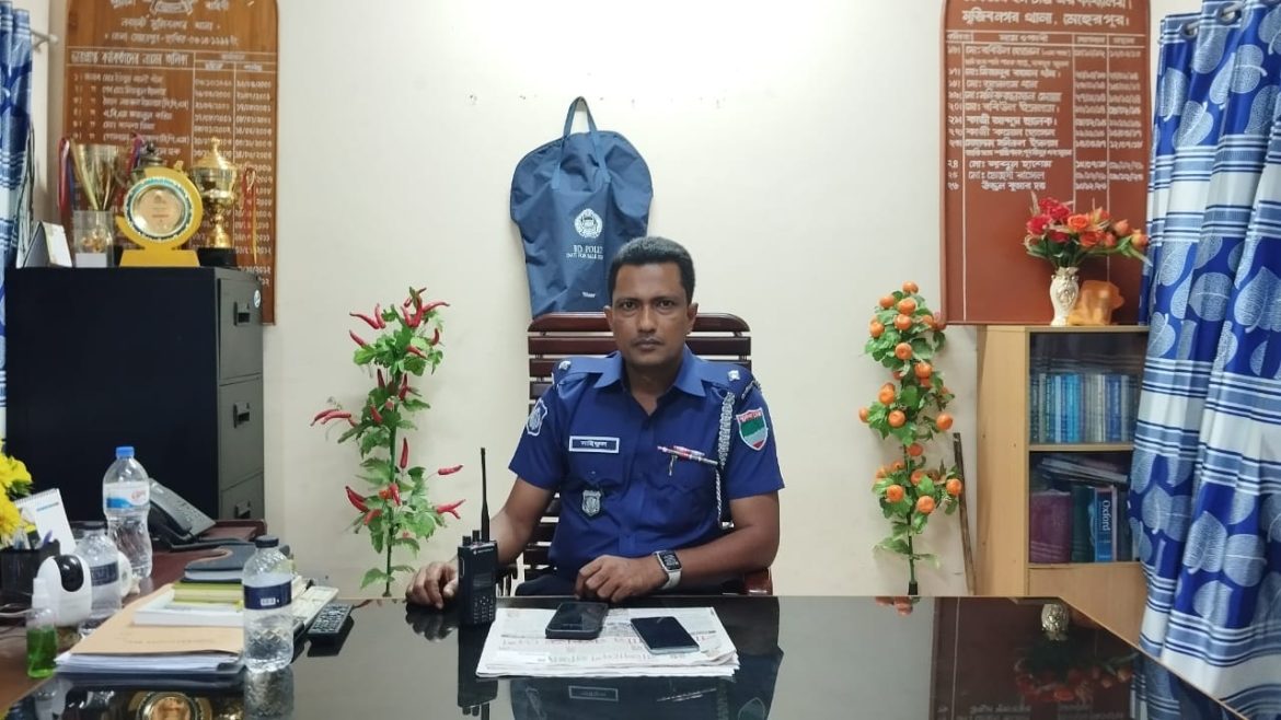 মুজিবনগর থানার নবনিযুক্ত ওসি সাইফুল আলম