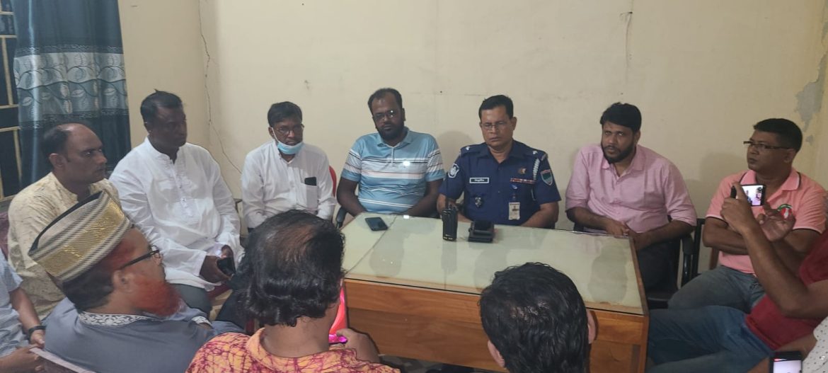 দর্শনা প্রেসক্লাবের সাংবাদিকদের সাথে নবাগত ওসি’র মতবিনিময়