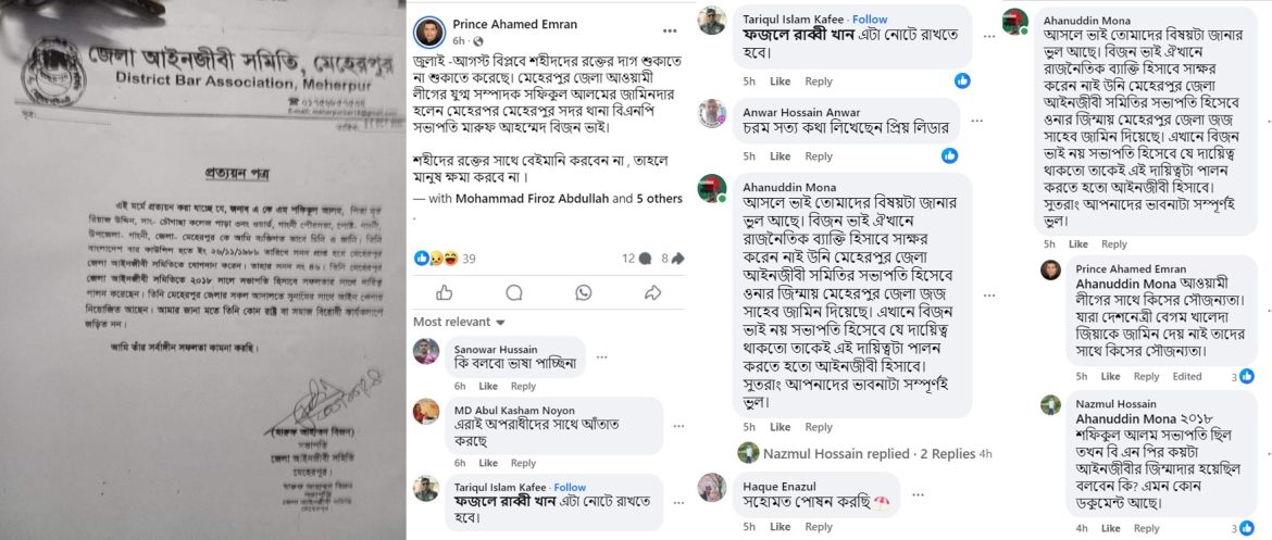 একটি প্রত্যয়ন, জামিন, আলোচনা—সমালোচনা