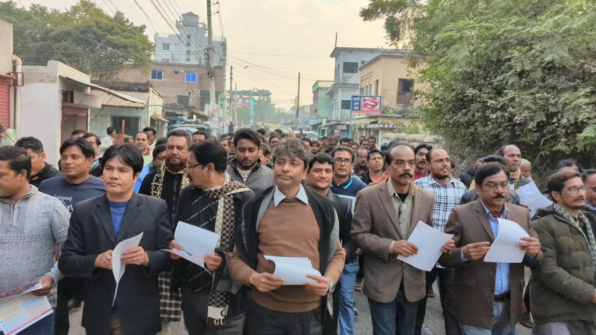 মেহেরপুরে পৌর বিএনপির পথসভা ও লিফলেট বিতরণ