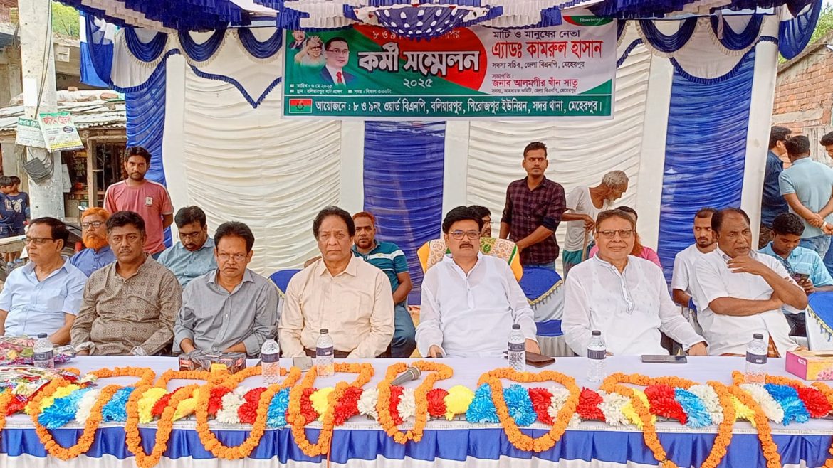 পিরোজপুর ইউনিয়নের ৮ ও ৯ নং ওয়ার্ড বিএনপি’র কর্মী সম্মেলন 