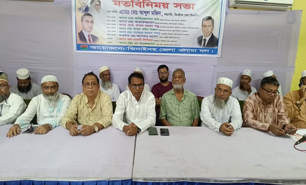 ঝিনাইদহে জাতীয় সংসদ নির্বাচন সম্পর্কে মতবিনিময় সভা