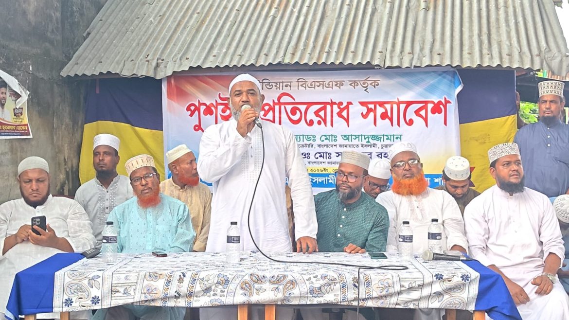 জীবননগরে বিএসএফের ‘পুশইন’ প্রতিরোধে জামায়াতের সমাবেশ
