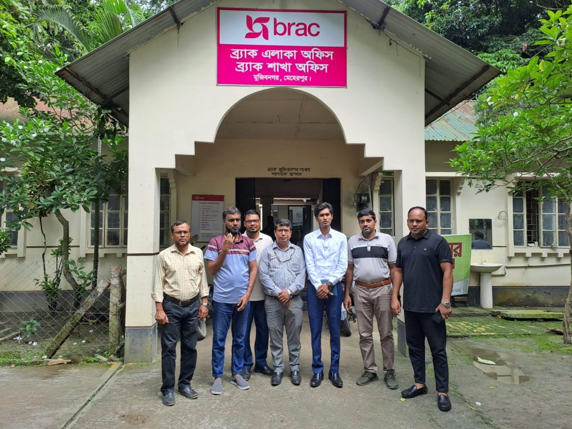 ব্র্যাকের কার্যক্রম পরিদর্শন করলেন মুজিবনগর উপজেলা নির্বাহী কর্মকর্তা